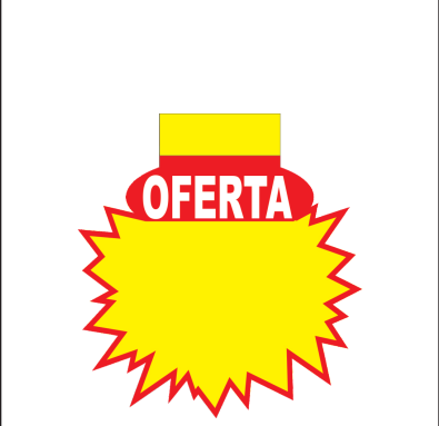 Splash amarelo com chamada Oferta em destaque na parte superior.